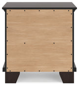 Covetown Dark Brown Queen Panel Bedroom Set with Nightstand - Ornate Home