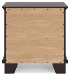 Covetown Dark Brown Queen Panel Bedroom Set with Nightstand - Ornate Home