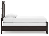 Covetown Dark Brown Twin Panel Bed (Online Special Price) - Ornate Home