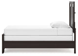 Covetown Dark Brown Twin Panel Bed (Online Special Price) - Ornate Home