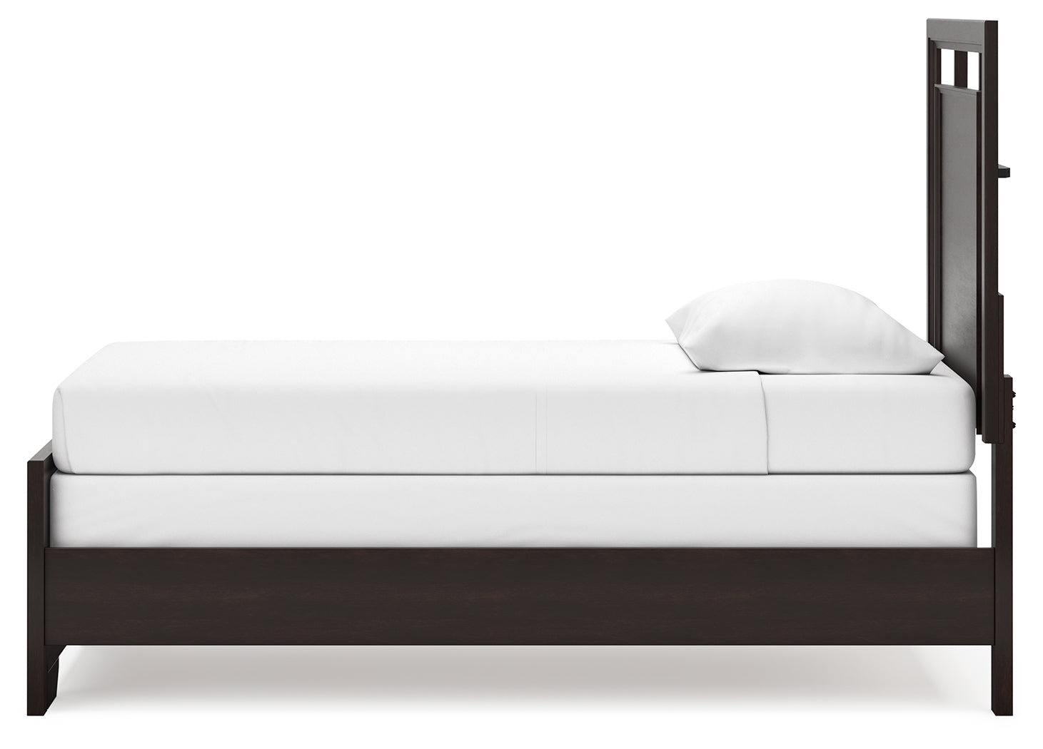 Covetown Dark Brown Twin Panel Bed (Online Special Price) - Ornate Home