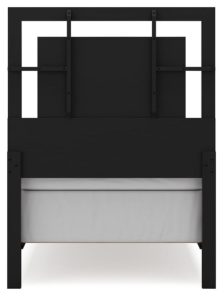 Covetown Dark Brown Twin Panel Youth Bed - Ornate Home