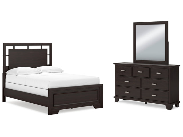 Covetown Full Panel Bedroom Set with Dresser and Mirror - Ornate Home