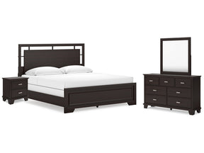 Covetown King Panel Bed, Dresser, Mirror and Nightstand (Online Special Price) - Ornate Home
