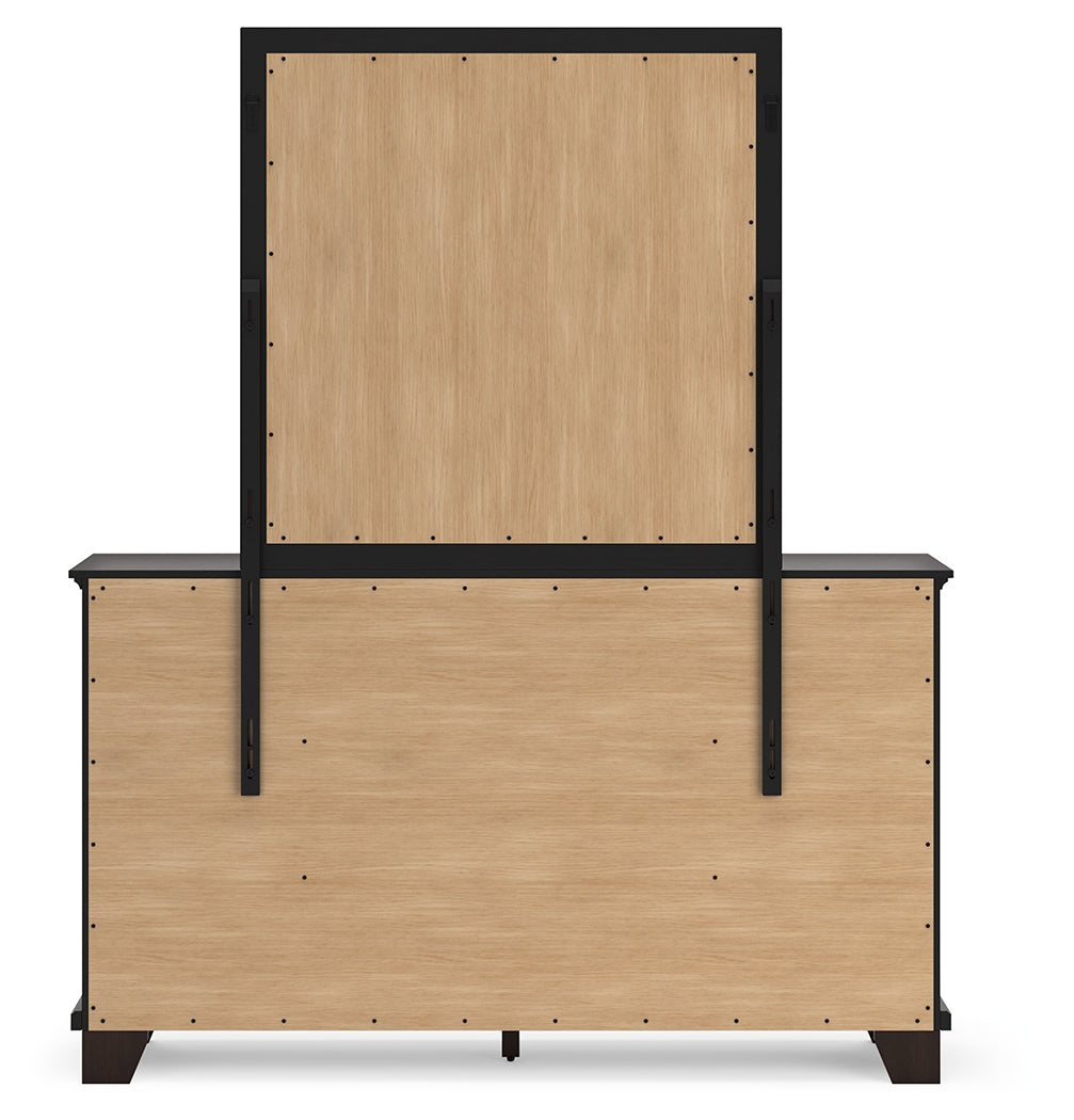 Covetown King Panel Bedroom Set with Dresser and Mirror - Ornate Home