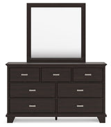 Covetown Twin Panel Bedroom Set with Dresser and Mirror - Ornate Home