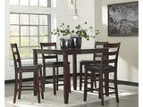 Coviar Brown Counter Height Dining Room Set (Set of 5) - Ornate Home