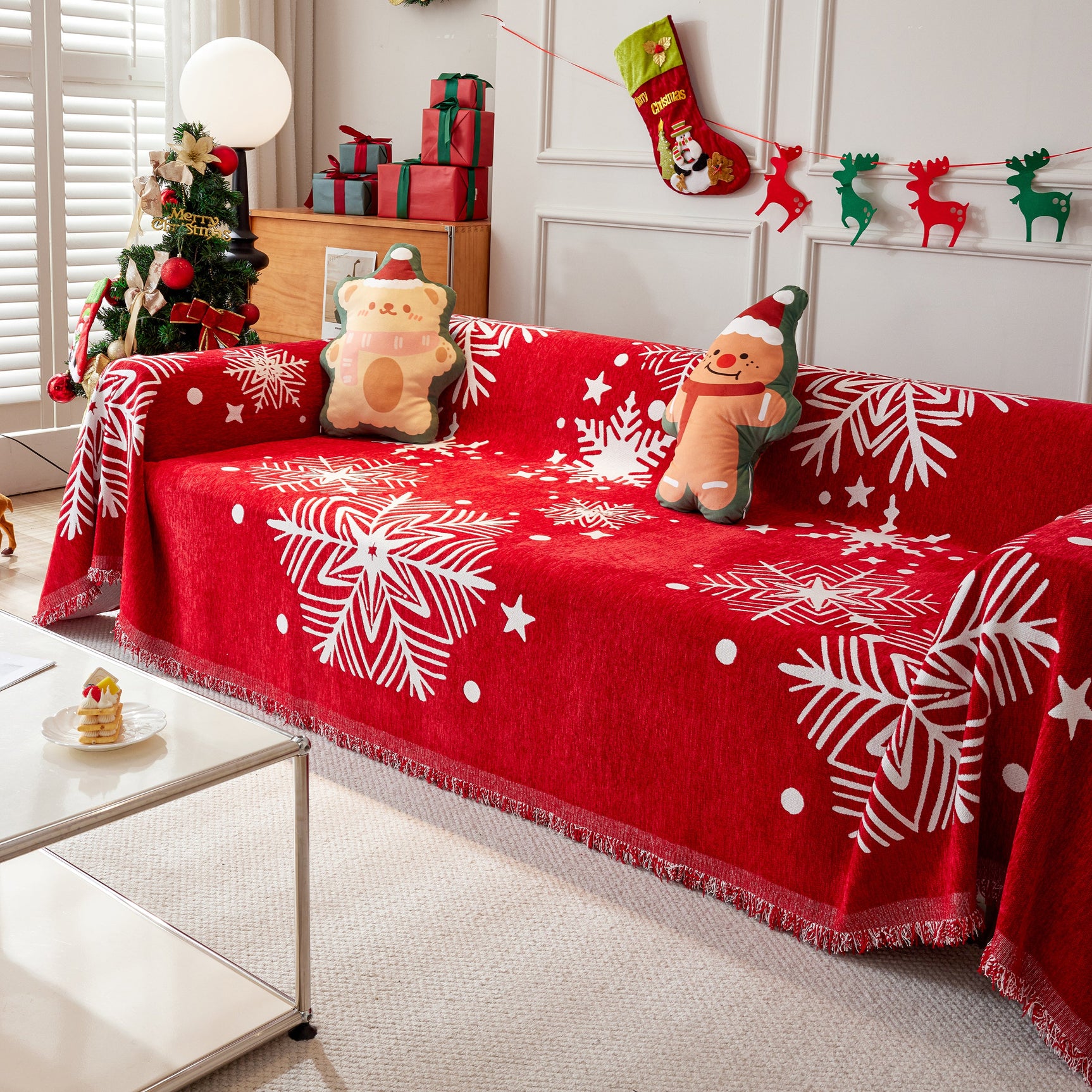 Cozy Chenille Couch Cover Blanket, Non Slip Sofa Cover, Furniture Covers for Pets - Ornate Home