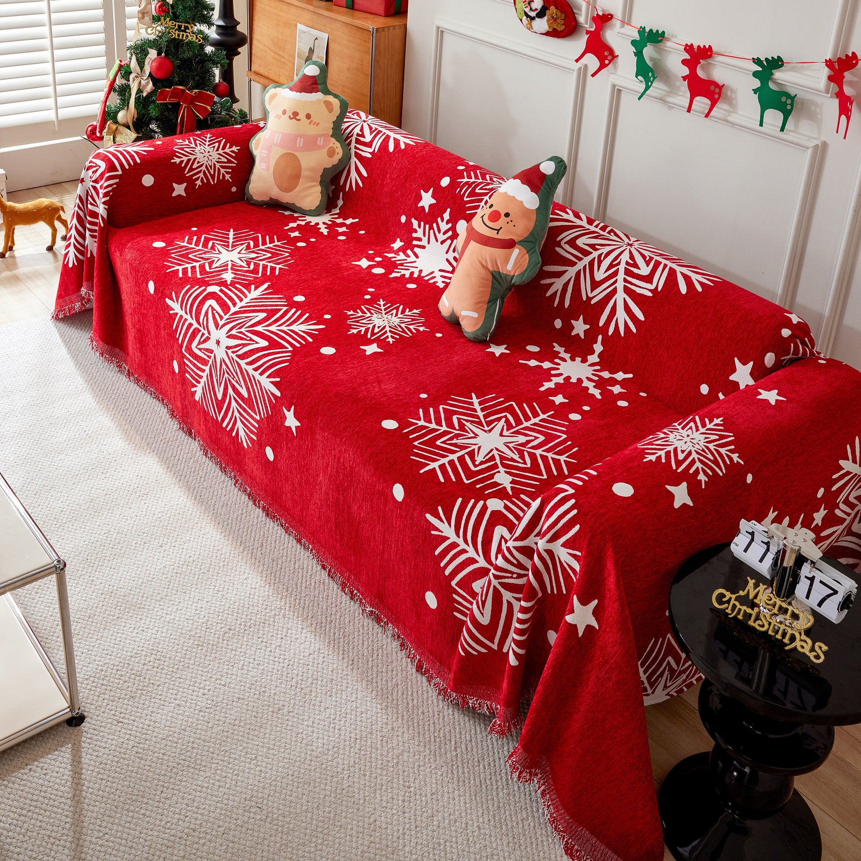 Cozy Chenille Couch Cover Blanket, Non Slip Sofa Cover, Furniture Covers for Pets - Ornate Home