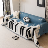 Cozy Chenille Dynamic Notes Sectional Couch Cover Blanket, Perfect Couch Throw Covers for Pets - Ornate Home