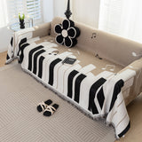 Cozy Chenille Dynamic Notes Sectional Couch Cover Blanket, Perfect Couch Throw Covers for Pets - Ornate Home