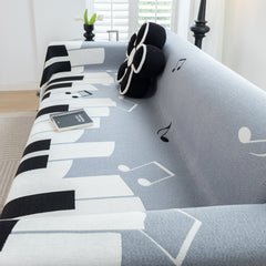 Cozy Chenille Dynamic Notes Sectional Couch Cover Blanket, Perfect Couch Throw Covers for Pets - Ornate Home