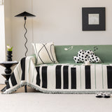 Cozy Chenille Dynamic Notes Sectional Couch Cover Blanket, Perfect Couch Throw Covers for Pets - Ornate Home