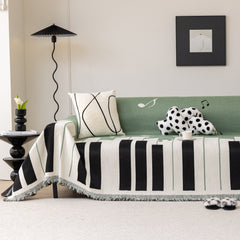 Cozy Chenille Dynamic Notes Sectional Couch Cover Blanket, Perfect Couch Throw Covers for Pets - Ornate Home