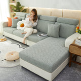 Cozy Polar Fleece Cushion Covers, Pet Friendly Stretch Sofa Covers for L-Shaped Couch and Recliner - Ornate Home