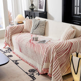 Cozy Striped Sofa Throw Blanket L Shaped Sectional Couch Covers Luxury Throws for Sofas - Ornate Home