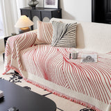 Cozy Striped Sofa Throw Blanket L Shaped Sectional Couch Covers Luxury Throws for Sofas - Ornate Home