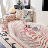 Cozy Striped Sofa Throw Blanket L Shaped Sectional Couch Covers Luxury Throws for Sofas - Ornate Home