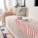 Cozy Striped Sofa Throw Blanket L Shaped Sectional Couch Covers Luxury Throws for Sofas - Ornate Home
