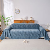Cozy Textured Couch Protector with Fringe, Universal Soft Slipcover for Couch Sofa Bed - Ornate Home