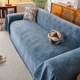 Cozy Textured Couch Protector with Fringe, Universal Soft Slipcover for Couch Sofa Bed - Ornate Home