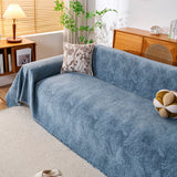 Cozy Textured Couch Protector with Fringe, Universal Soft Slipcover for Couch Sofa Bed - Ornate Home