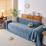 Cozy Textured Couch Protector with Fringe, Universal Soft Slipcover for Couch Sofa Bed - Ornate Home
