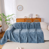 Cozy Textured Couch Protector with Fringe, Universal Soft Slipcover for Couch Sofa Bed - Ornate Home