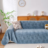 Cozy Textured Couch Protector with Fringe, Universal Soft Slipcover for Couch Sofa Bed - Ornate Home
