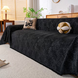 Cozy Textured Couch Protector with Fringe, Universal Soft Slipcover for Couch Sofa Bed - Ornate Home