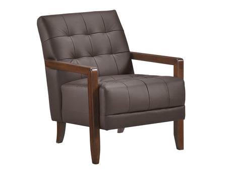 Crafton Dark Brown Accent Chair - Ornate Home