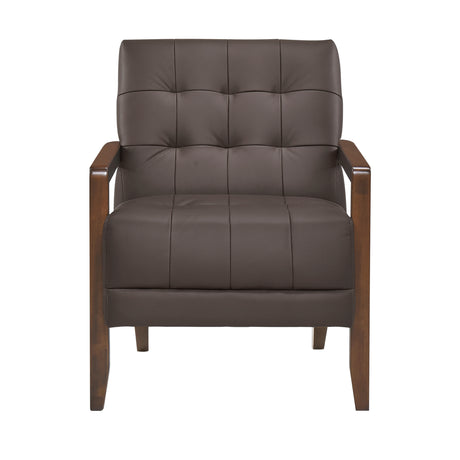 Crafton Dark Brown Accent Chair - Ornate Home