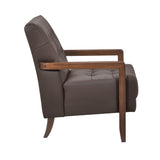 Crafton Dark Brown Accent Chair - Ornate Home