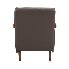 Crafton Dark Brown Accent Chair - Ornate Home