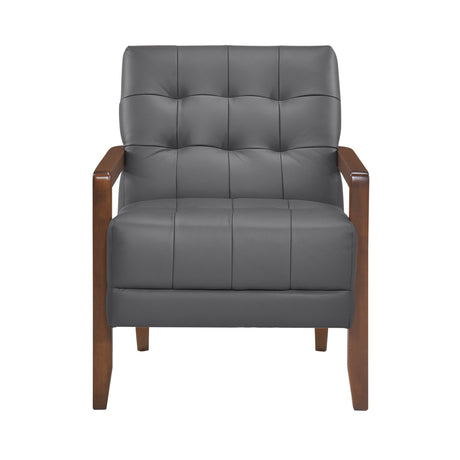 Crafton Dark gray Accent Chair - Ornate Home