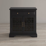 Craftsman Antique Black 32 Accent Chest - Ornate Home