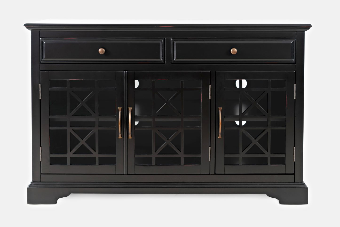 Craftsman Antique Black 50 Media Unit - Ornate Home