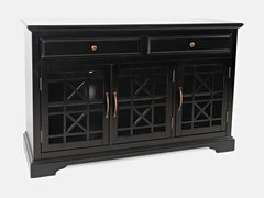 Craftsman Antique Black 50 Media Unit - Ornate Home