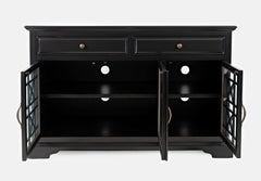 Craftsman Antique Black 50 Media Unit - Ornate Home