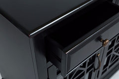 Craftsman Antique Black 60 Media Unit - Ornate Home