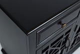 Craftsman Antique Black 60 Media Unit - Ornate Home