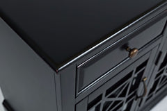 Craftsman Antique Black 60 Media Unit - Ornate Home