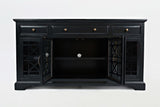Craftsman Antique Black 60 Media Unit - Ornate Home