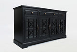 Craftsman Antique Black 60 Media Unit - Ornate Home