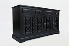 Craftsman Antique Black 60 Media Unit - Ornate Home