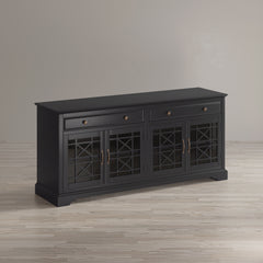 Craftsman Antique Black 70 Media Unit - Ornate Home