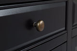 Craftsman Antique Black 70 Media Unit - Ornate Home