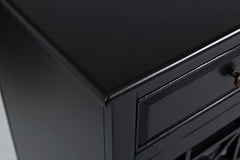 Craftsman Antique Black 70 Media Unit - Ornate Home