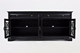 Craftsman Antique Black 70 Media Unit - Ornate Home