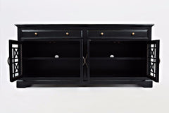 Craftsman Antique Black 70 Media Unit - Ornate Home